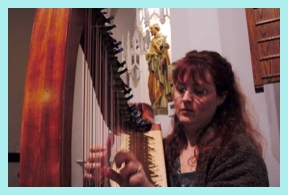 Celtic harp at St. Patrick's Day